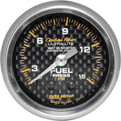 Fuel pressure, 52.4mm, 0-15 psi, mechanical