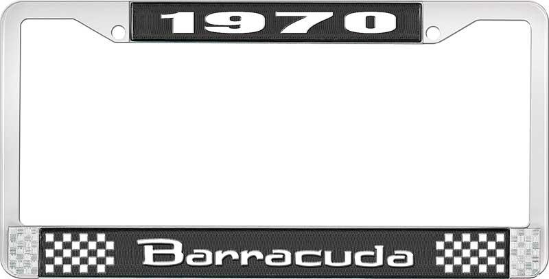 nummerplåtsram 1970 barracuda - svart