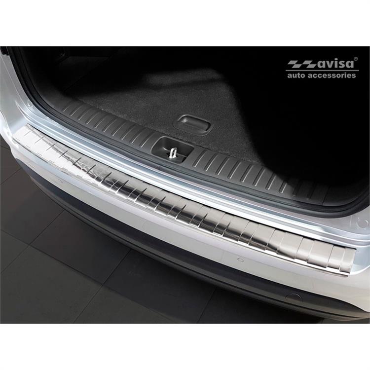 Stainless Steel Rear bumper protector suitable for Hyundai Tucson FL 2018- 'Ribs'