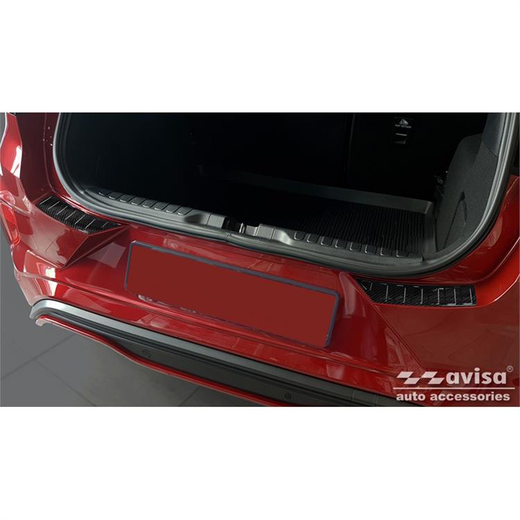 Real 3D Carbon Rear bumper protector suitable for Ford Puma 2019- 2-Pieces