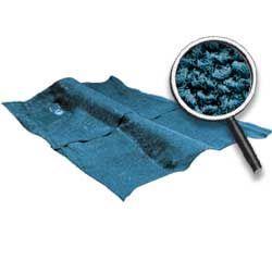 Medium Blue Molded Loop Carpet Set