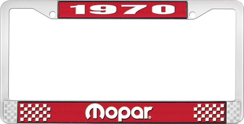 1970 MOPAR LICENSE PLATE FRAME - RED