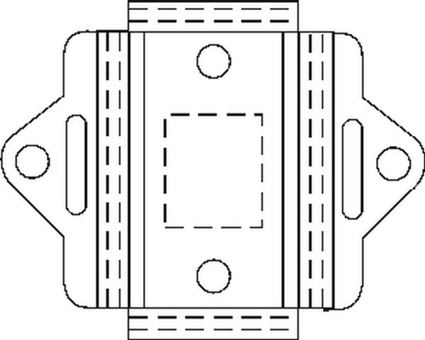 Motor mount, rear ta bort