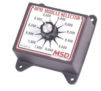 RPM Module Selector, Plastic, Black, 7,600-9,800 rpm, 200 rpm Increment