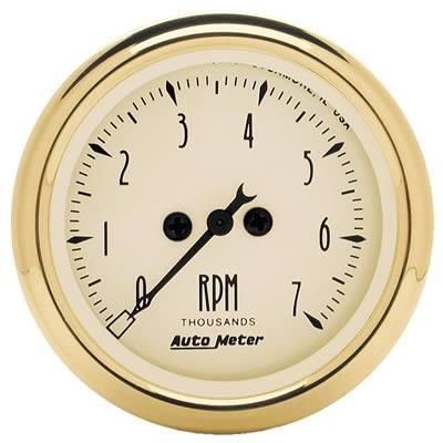 Tachometer 52mm 0-7.000rpm Golden Oldies