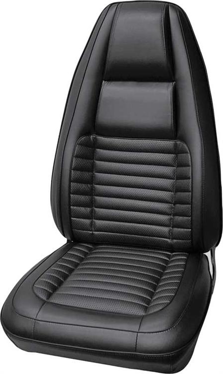 seat upholstery, black vinyl