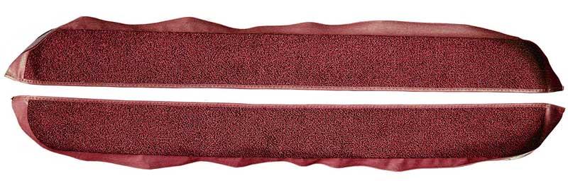 1981-86 Mustang Coupe/Hatchback With Power Locks Door Panel Carpet Inserts - Maroon