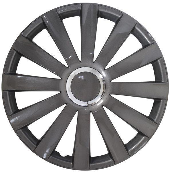 Hubcaps Spyder 16" Gun Metal / Chrome