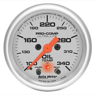 Oil temperature, 52.4mm, 100-340 °F, electric