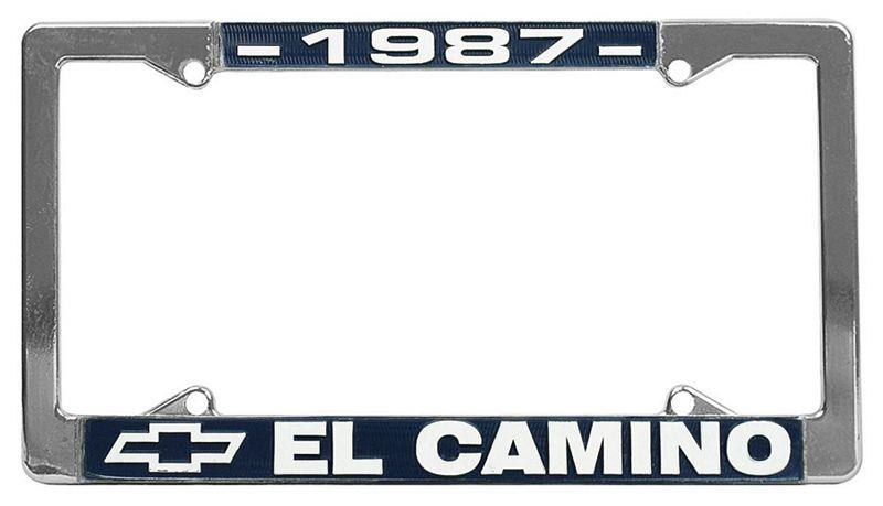 87 EL CAMINO LICENSE FRAME