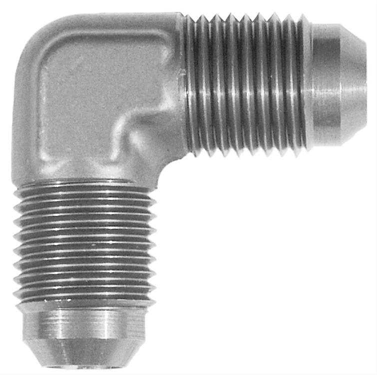Fitting, Coupler, 90 Degree, Steel, Natural, -3 AN Male to -3 AN Male, Each