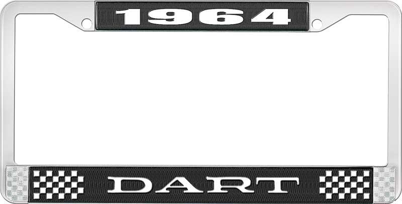 1964 DART LICENSE PLATE FRAME - BLACK