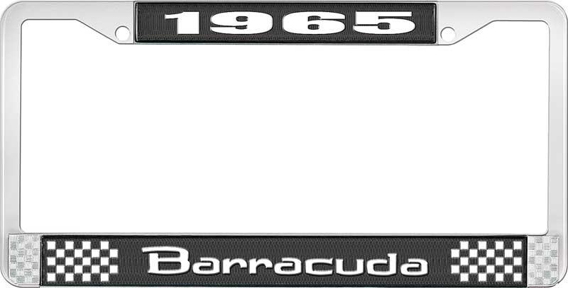 nummerplåtsram 1965 barracuda - svart