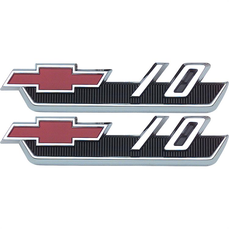 1962 Chevrolet Truck	 Series "10" Front Fender Emblem	 Pair