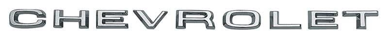 1967-68 Chevy Pickup "Chevrolet" Hood Letter Emblem Set