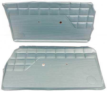 1962 IMPALA 2 DR SS OR STANDARD COUPE OR CONVERTIBLE AQUA/TURQUOISE NON-ASSEMBLED FRONT DOOR PANELS