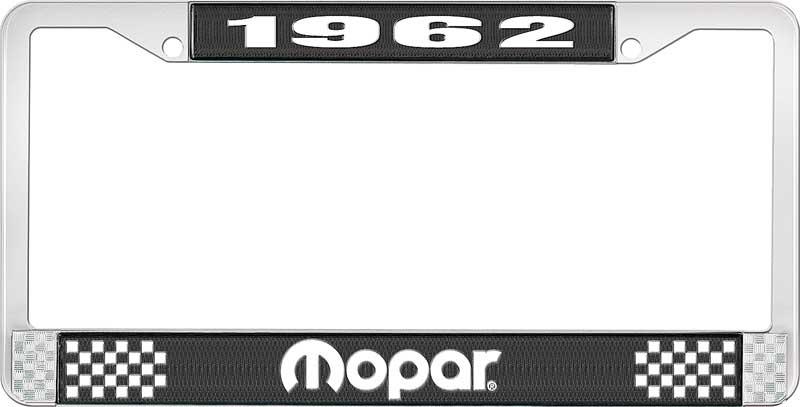 1962 MOPAR LICENSE PLATE FRAME - BLACK