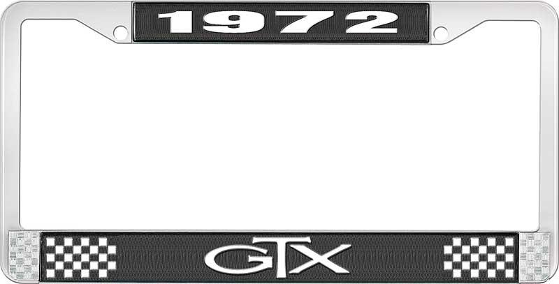 1972 GTX LICENSE PLATE FRAME - BLACK
