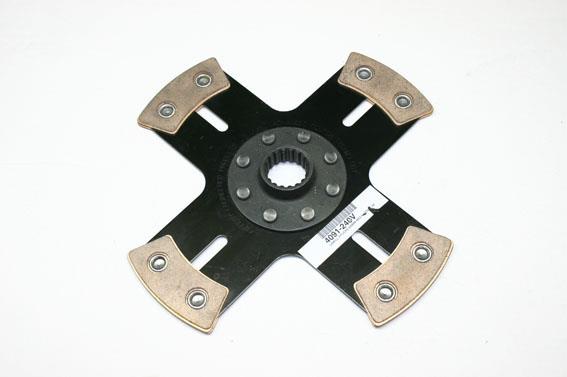 4-puck 240mm clutch disc with hub V (30,2mm x 18)