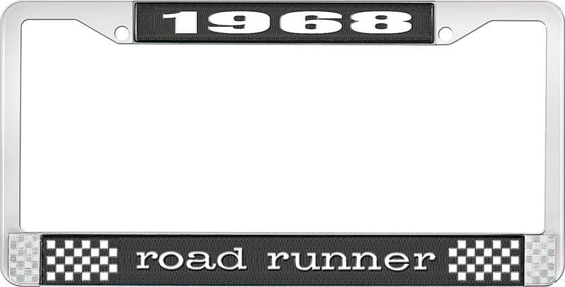 1968 ROAD RUNNER LICENSE PLATE FRAME - BLACK