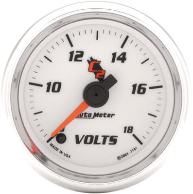 Voltmeter, 52.4mm, 8-18 V, electric