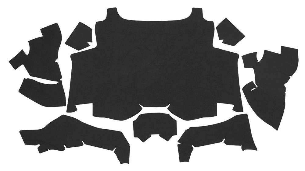 Trunk Mat, Felt, 1969 Cadillac Eldorado, Black