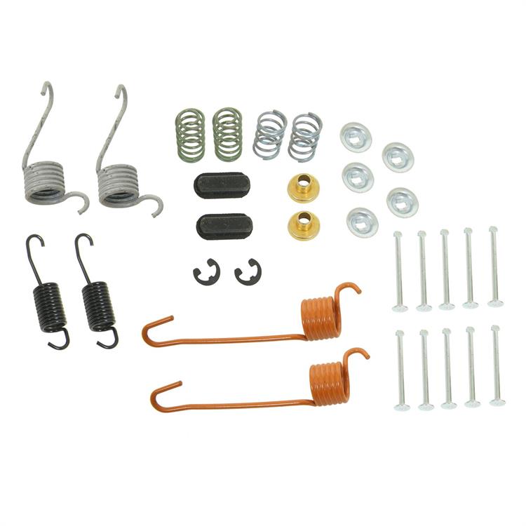 brake hardware kit, drum brakes, rear