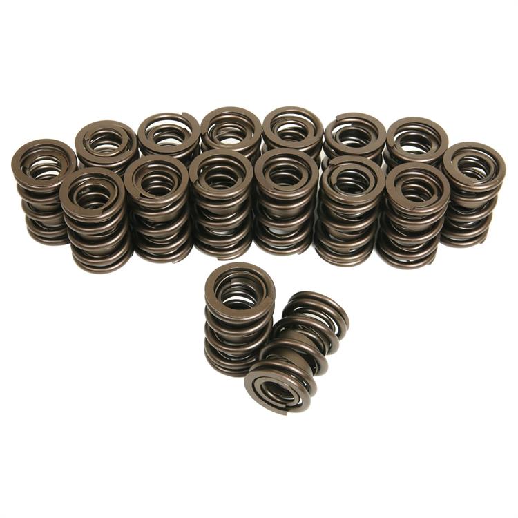 Valve Springs, Dual, 1.460 in. Diameter, 438 lbs./in., 1.100 in. Coil Bind Height, Set of 16