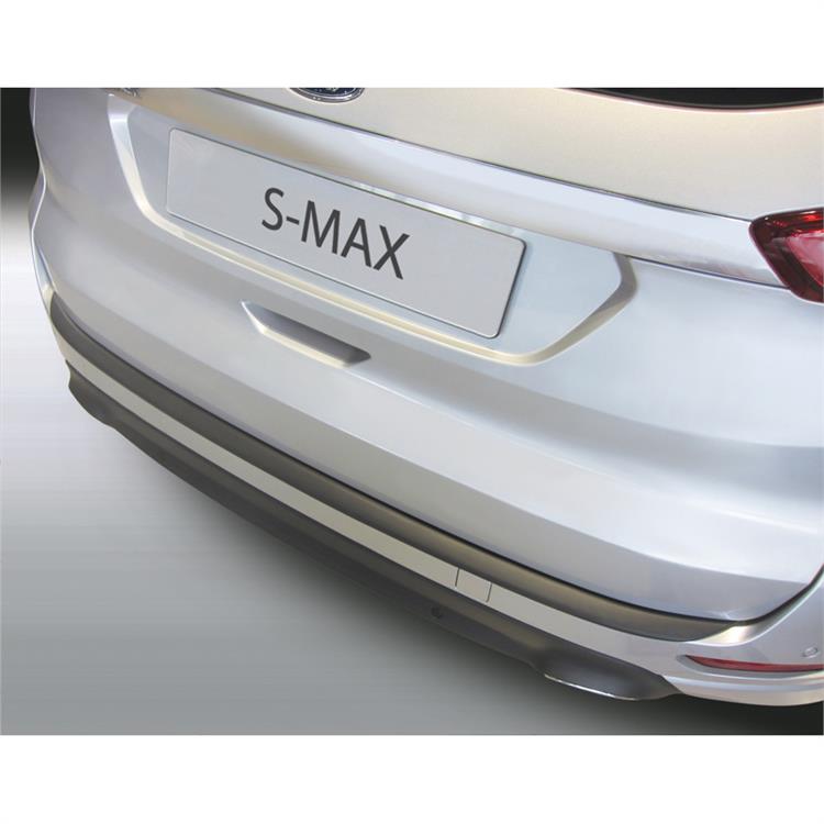 ABS Achterbumper beschermlijst passend voor Ford S-Max 9/2015- Zwart 'Ribbed'