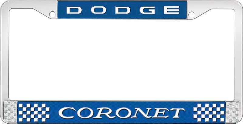 nummerplåtshållare, DODGE CORONET - blå