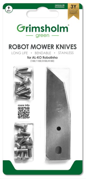 knives for AL-KO Robolinho  (100, 1100...), 9 st