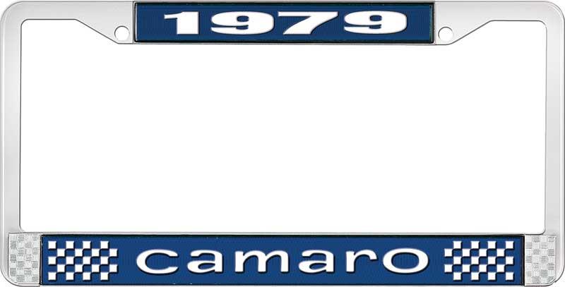 1979 CAMARO LICENSE PLATE FRAME STYLE 1 BLUE