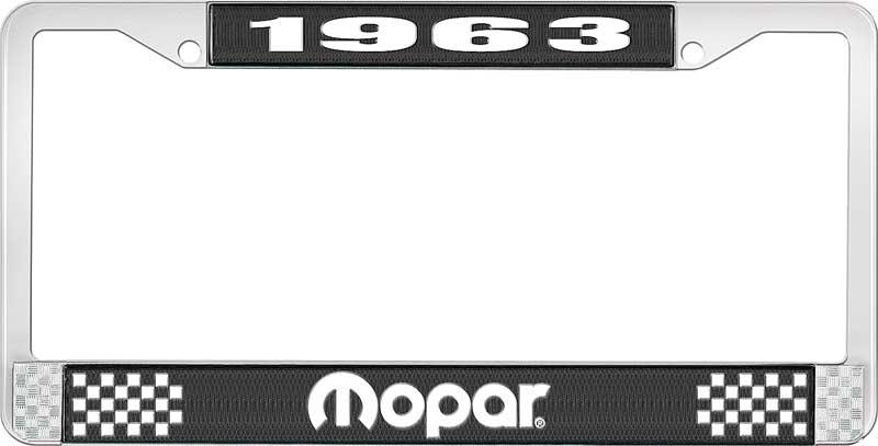 1963 MOPAR LICENSE PLATE FRAME - BLACK