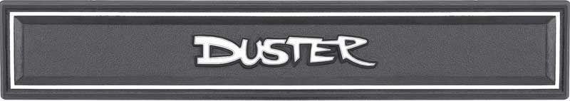 Interior Door Panel Emblem, "Duster"