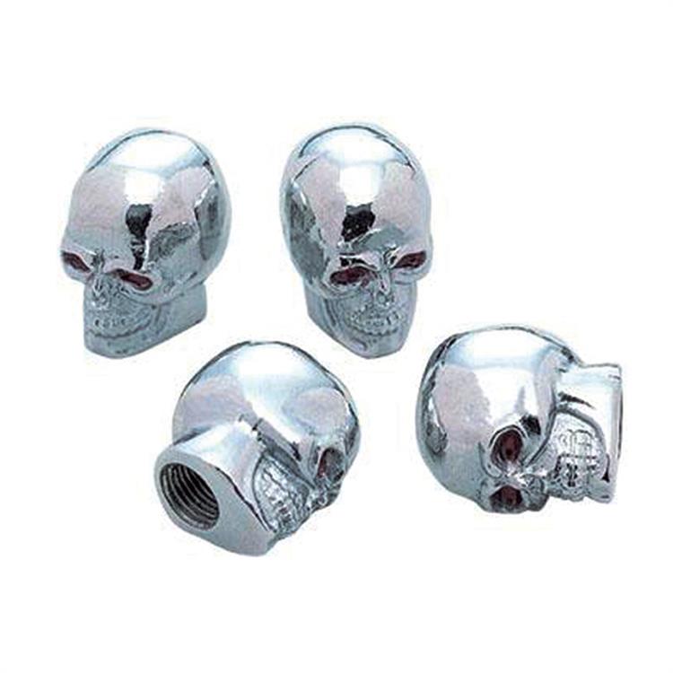 SR Valve Caps Skeletor Chrome 4pcs