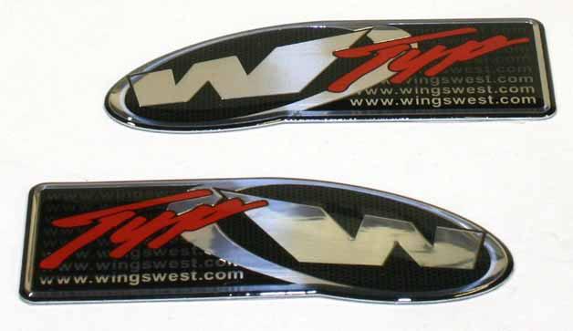 Emblem "w" Wings West / Pair