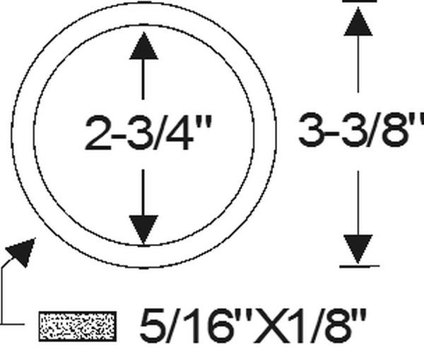 Parking and signal lens gasket