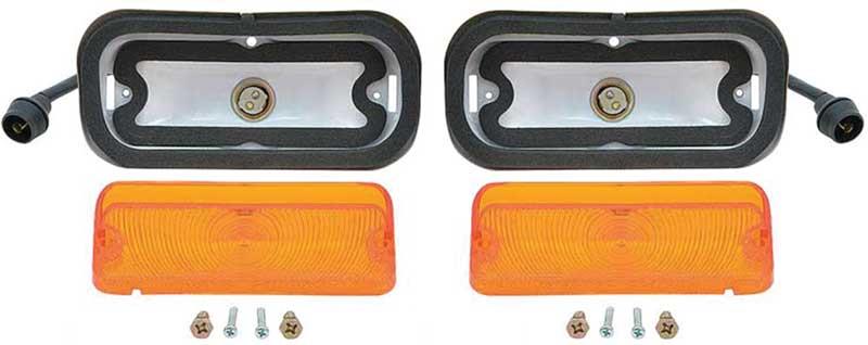 Park Lamp Assemblies with Amber Lens