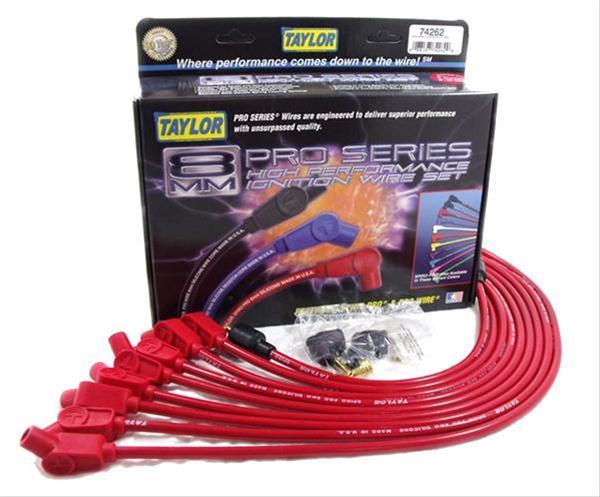 spark plug wire set, 8mm, red