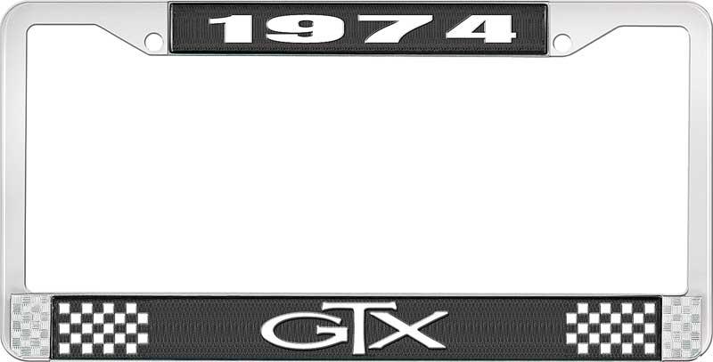 1974 GTX LICENSE PLATE FRAME - BLACK