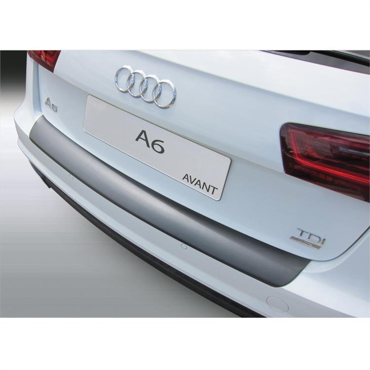 ABS Achterbumper beschermlijst passend voor Audi A6 Avant 9/2014-8/2018 (excl. Allroad/S6/RS6) Zwart