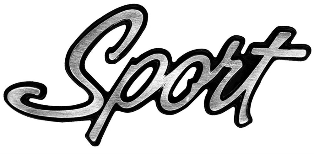 emblem bakskärm "Sport"