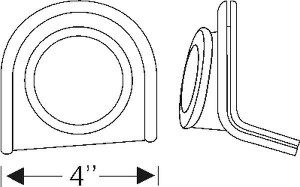 Rear bumper grommet