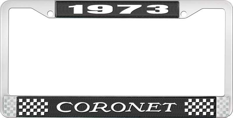 nummerplåtshållare 1973 coronet - svart