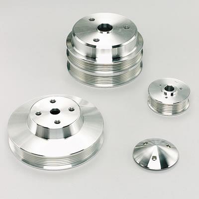 Pulley Kit, Billet aluminum, Serpentine