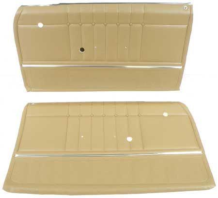 1965 IMPALA STANDARD 2 DOOR COUPE AND CONVERTIBLE SADDLE PRE-ASSEMBLED FRONT DOOR PANELS