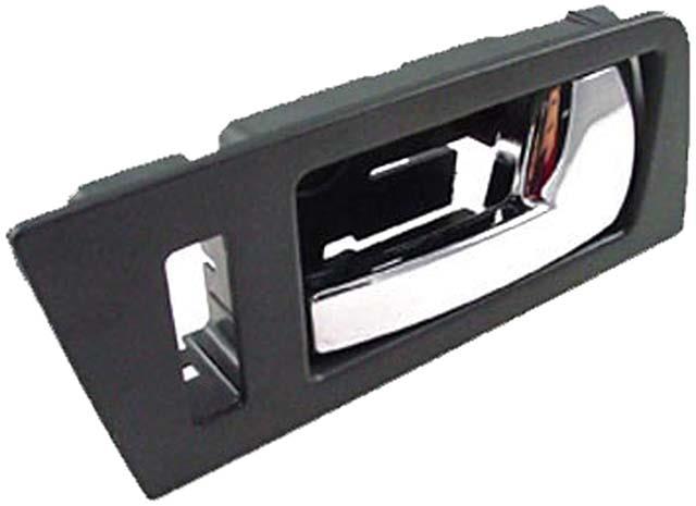 interior door handle - front right - black+chrome