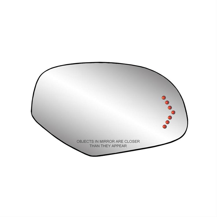 Mirror Glass, Replacement, Passenger Side Only, Cadillac, Each