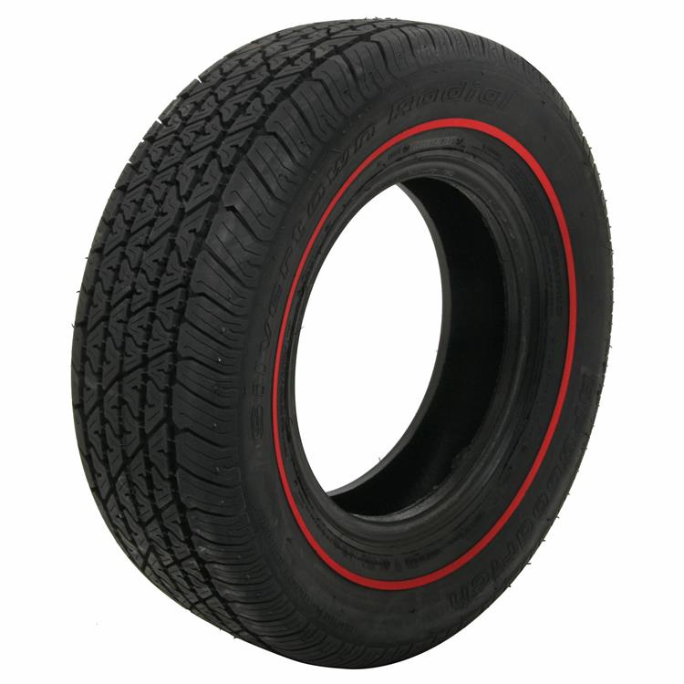 Tire, Coker BFG Silvertown, P 225 /70R14, Radial, 1,675 lb. Load Rating, Redline,