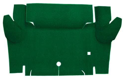 1965-66 Mustang Convertible Nylon Loop Carpet Trunk Mat - Green